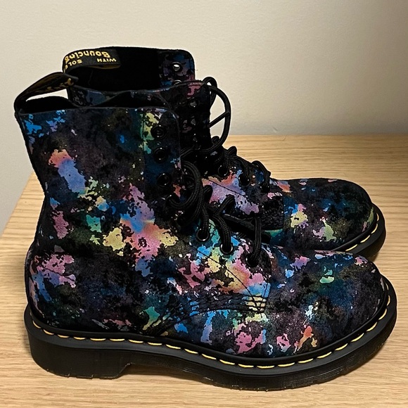 Dr. Martens Shoes - Dr. Martens 1460 Pasquale Confetti Suede Lace Up Boots